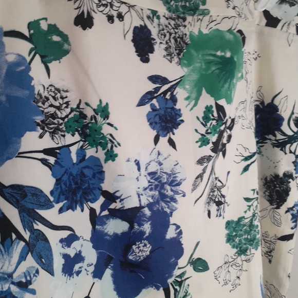 Loft Skirt Pencil Straight Floral Size 16 Lined New With Tags - Picture 3 of 6